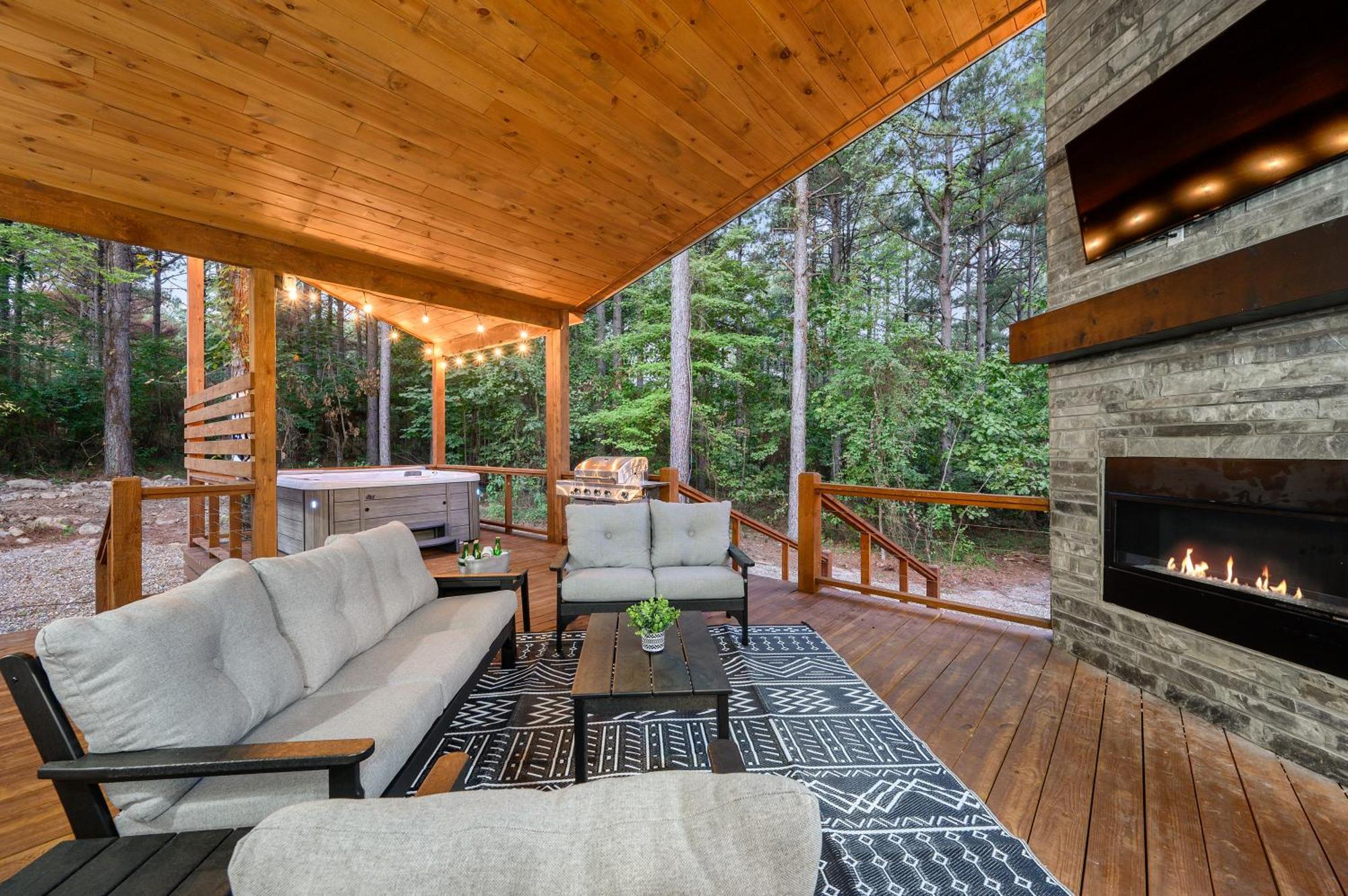 Two Knights Luxury Cabin Broken Bow Eksteriør billede